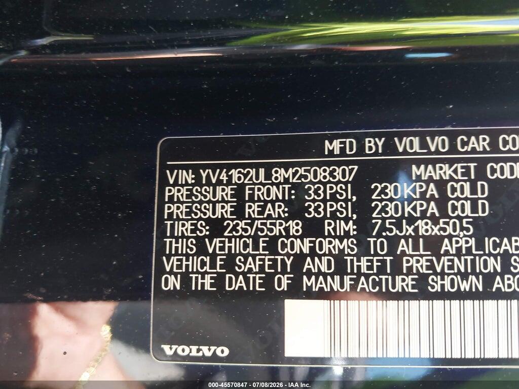 YV4162UL8M2508307 2021 VOLVO XC40 photo no. 9
