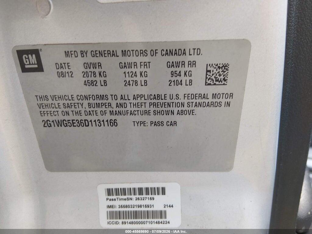 2G1WG5E36D1131166 2013 CHEVROLET IMPALA photo no. 9