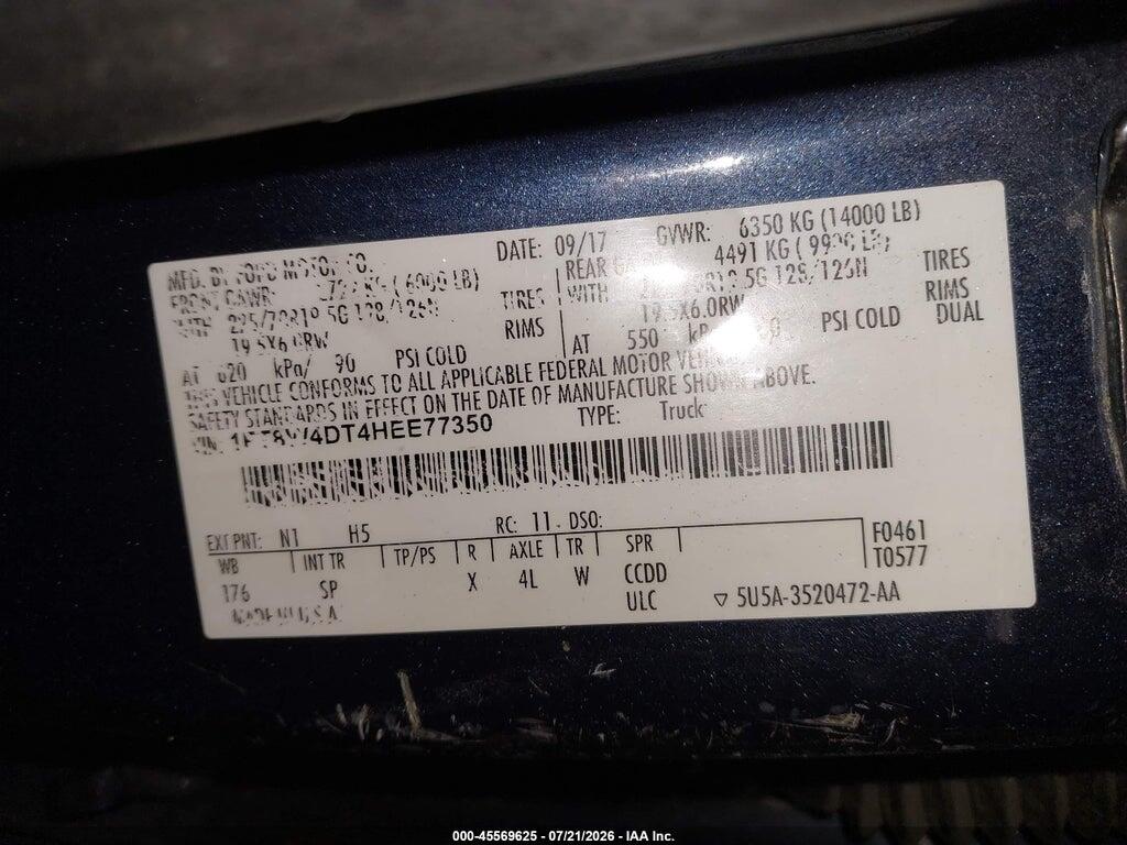 1FT8W4DT4HEE77350 2017 FORD F-450 photo no. 8