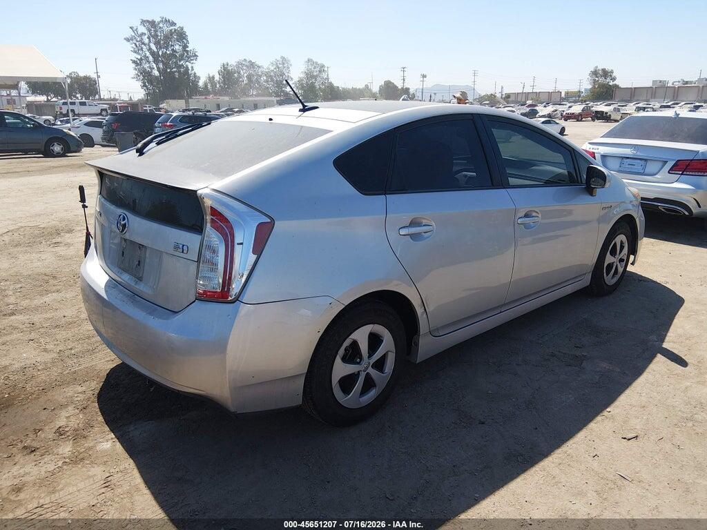 JTDKN3DU0E0382465 2014 TOYOTA PRIUS photo no. 4