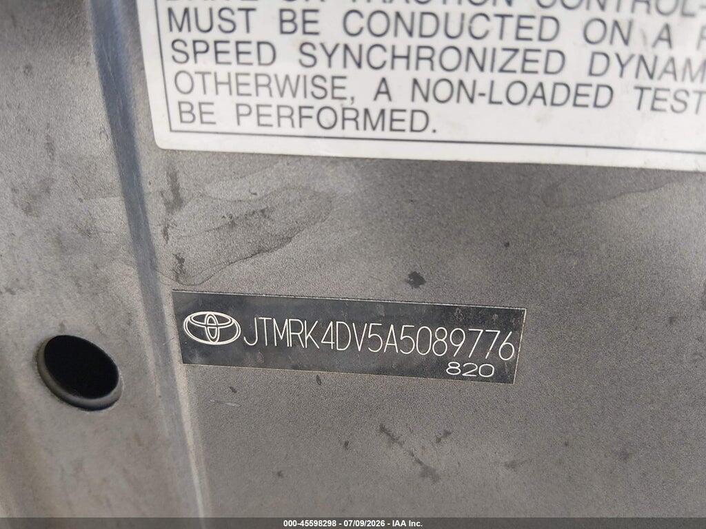 JTMRK4DV5A5089776 2010 TOYOTA RAV4 photo no. 9