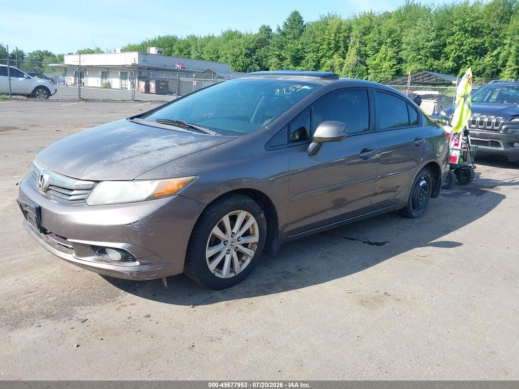 2HGFB2F87CH544543 2012 HONDA CIVIC photo no. 2