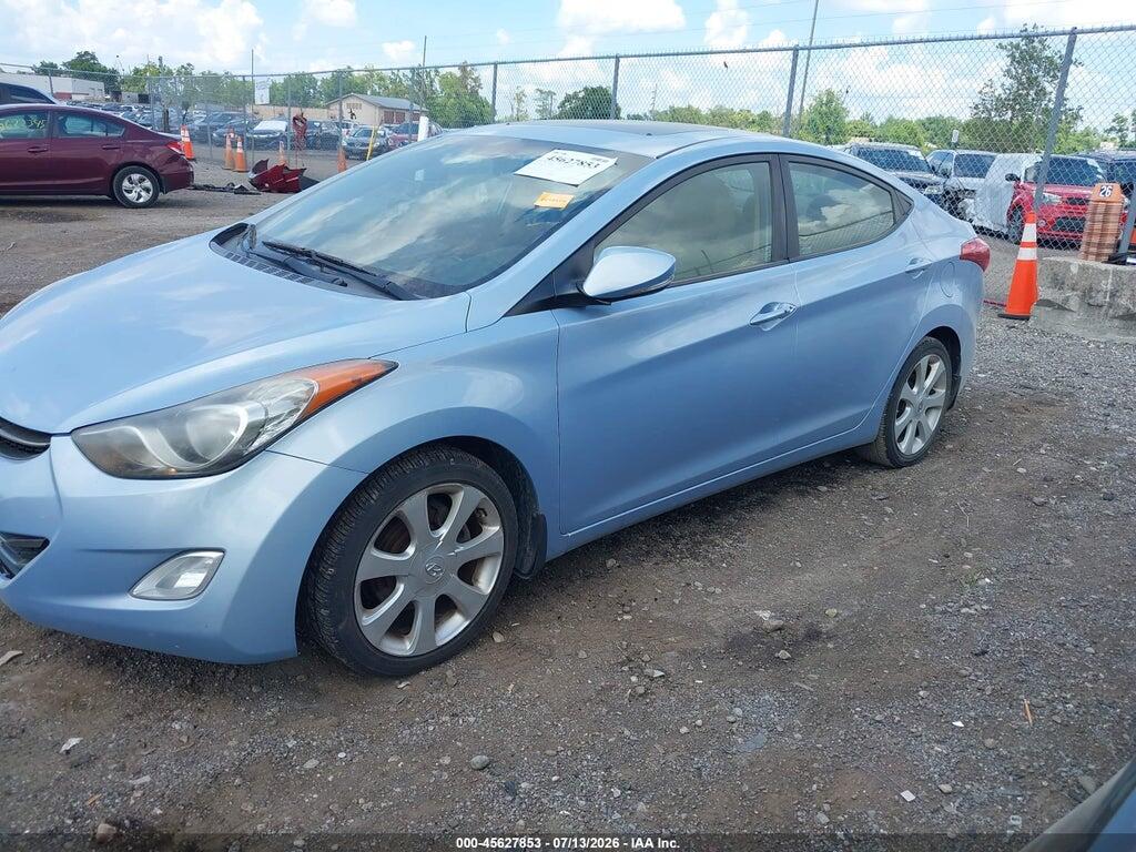 KMHDH4AE4CU445605 2012 HYUNDAI ELANTRA photo no. 2