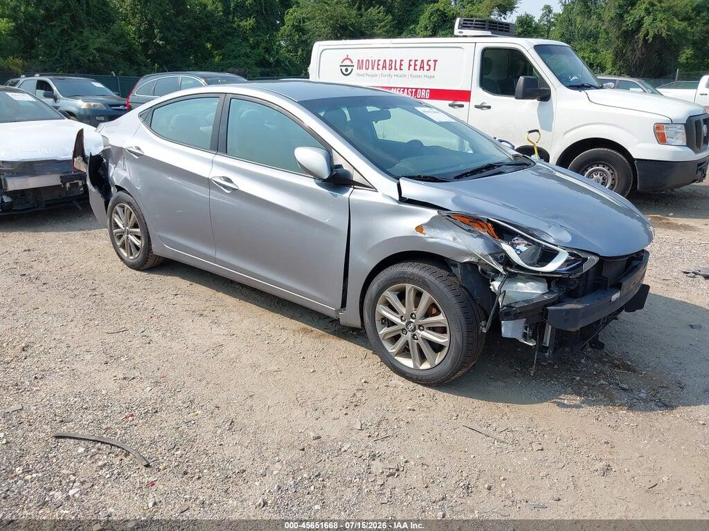 5NPDH4AE8GH681436 2016 HYUNDAI ELANTRA photo no. 1