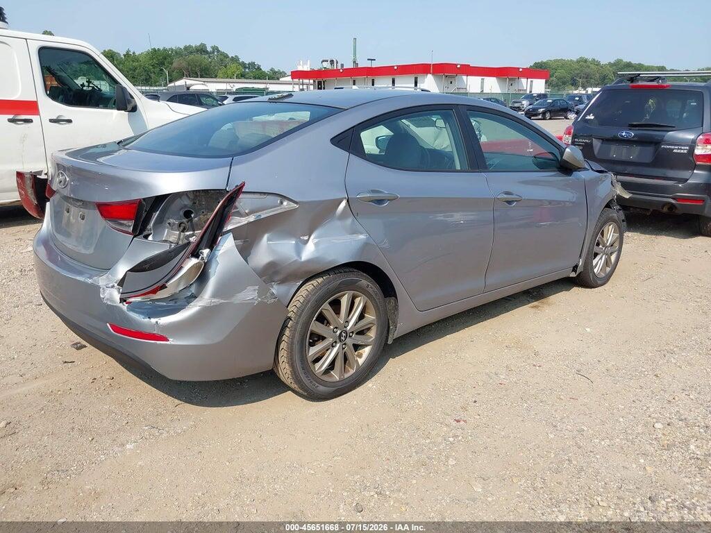 5NPDH4AE8GH681436 2016 HYUNDAI ELANTRA photo no. 4
