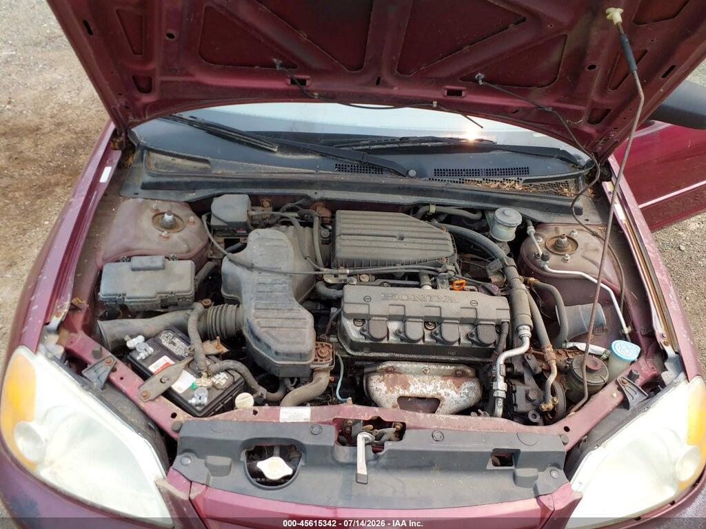 2HGES16552H526035 2002 HONDA CIVIC photo no. 10