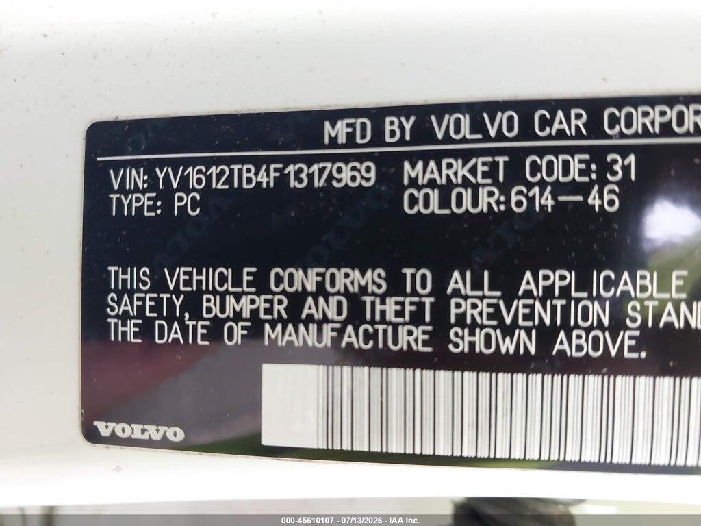 YV1612TB4F1317969 2015 VOLVO S60 photo no. 9