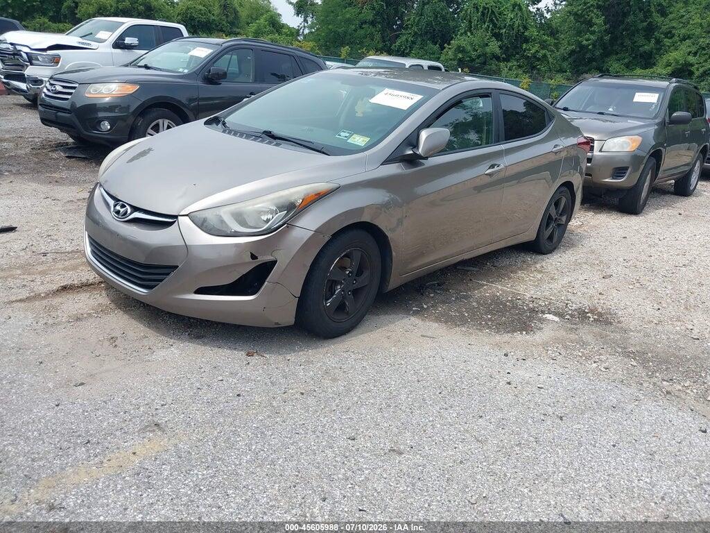 5NPDH4AE0EH529146 2014 HYUNDAI ELANTRA photo no. 2