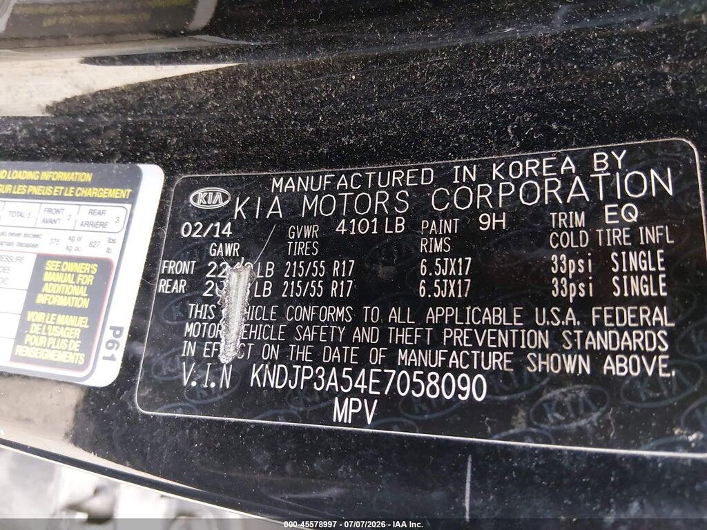 KNDJP3A54E7058090 2014 KIA SOUL photo no. 9
