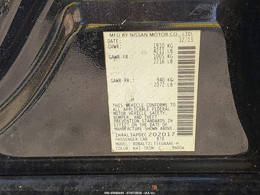 1N4AL3AP0EC202017 2014 NISSAN ALTIMA photo no. 9