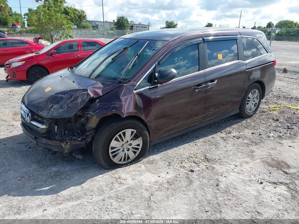 5FNRL5H25EB054422 2014 HONDA ODYSSEY photo no. 2