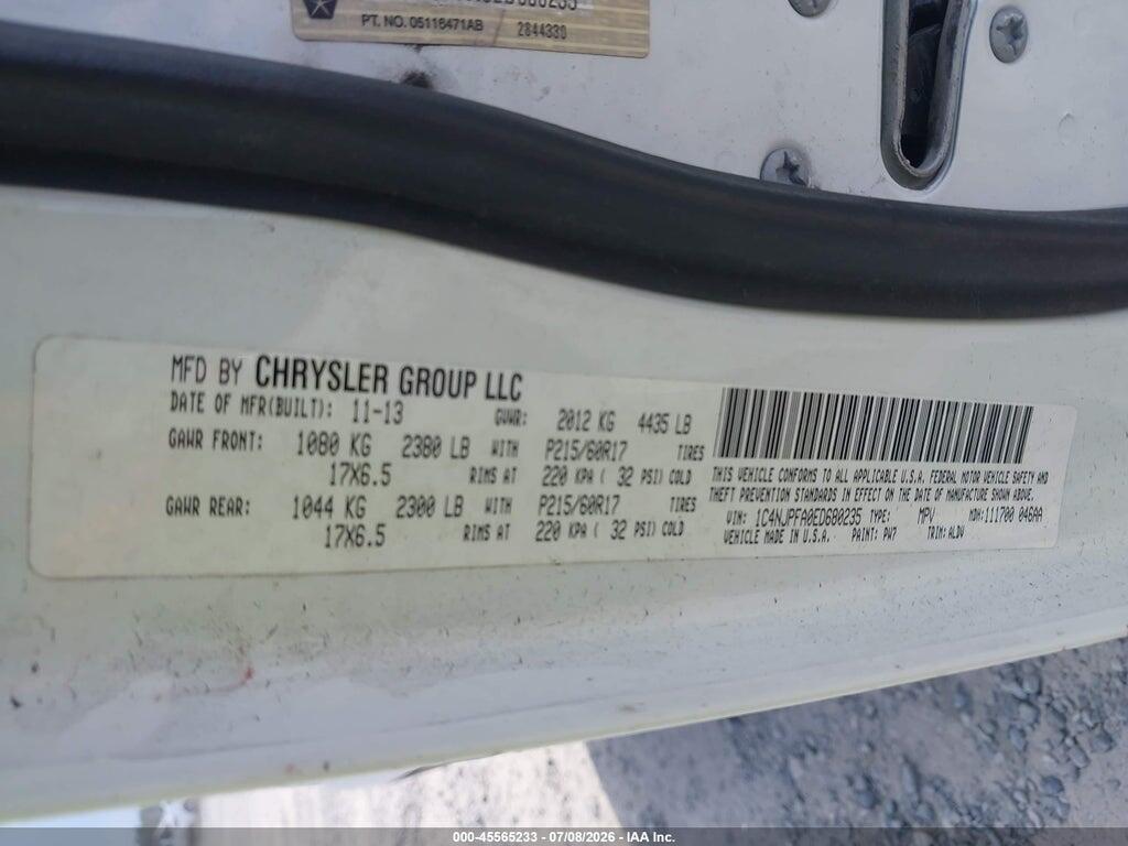 1C4NJPFA0ED680235 2014 JEEP PATRIOT photo no. 9