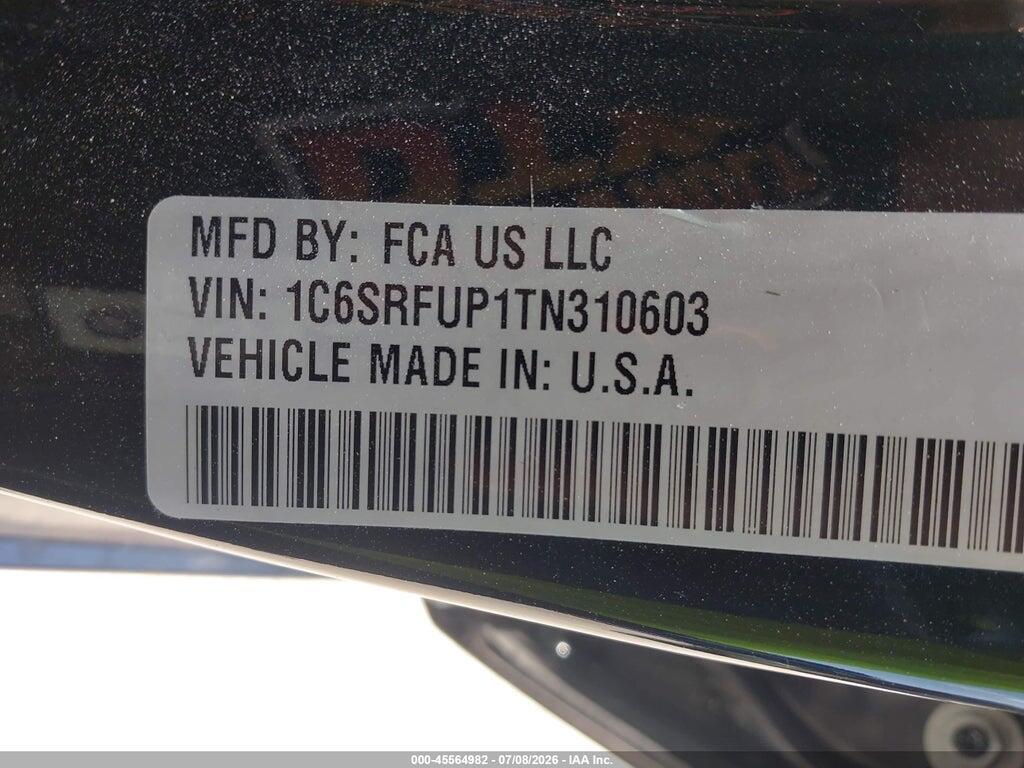 1C6SRFUP1TN310603 2026 RAM 1500 photo no. 9