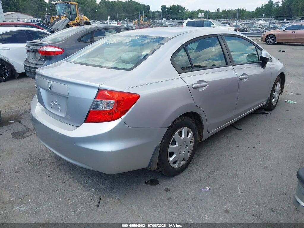 19XFB2F51CE065275 2012 HONDA CIVIC photo no. 4