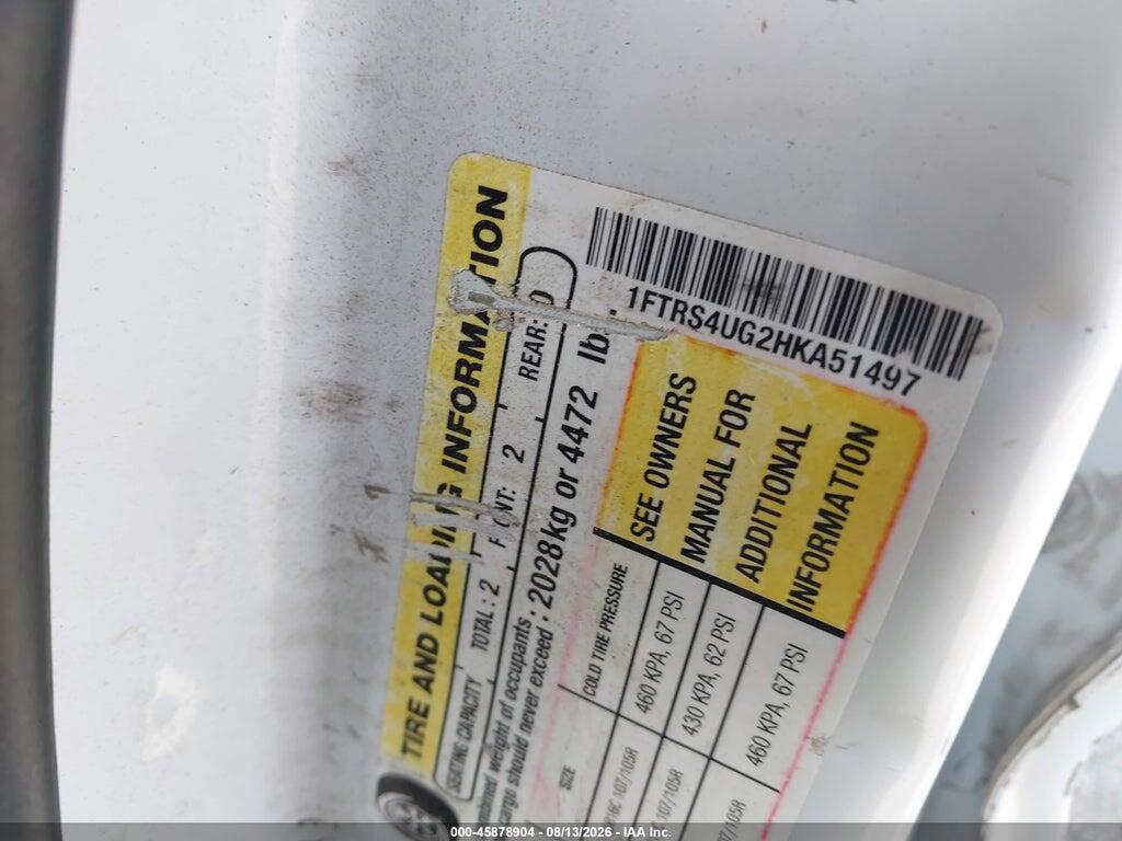 1FTRS4UG2HKA51497 2017 FORD TRANSIT-350 photo no. 8