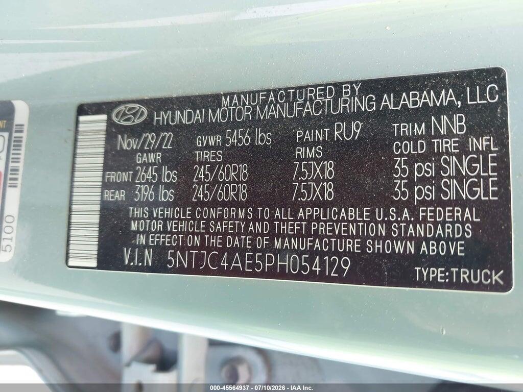 5NTJC4AE5PH054129 2023 HYUNDAI SANTA CRUZ photo no. 9