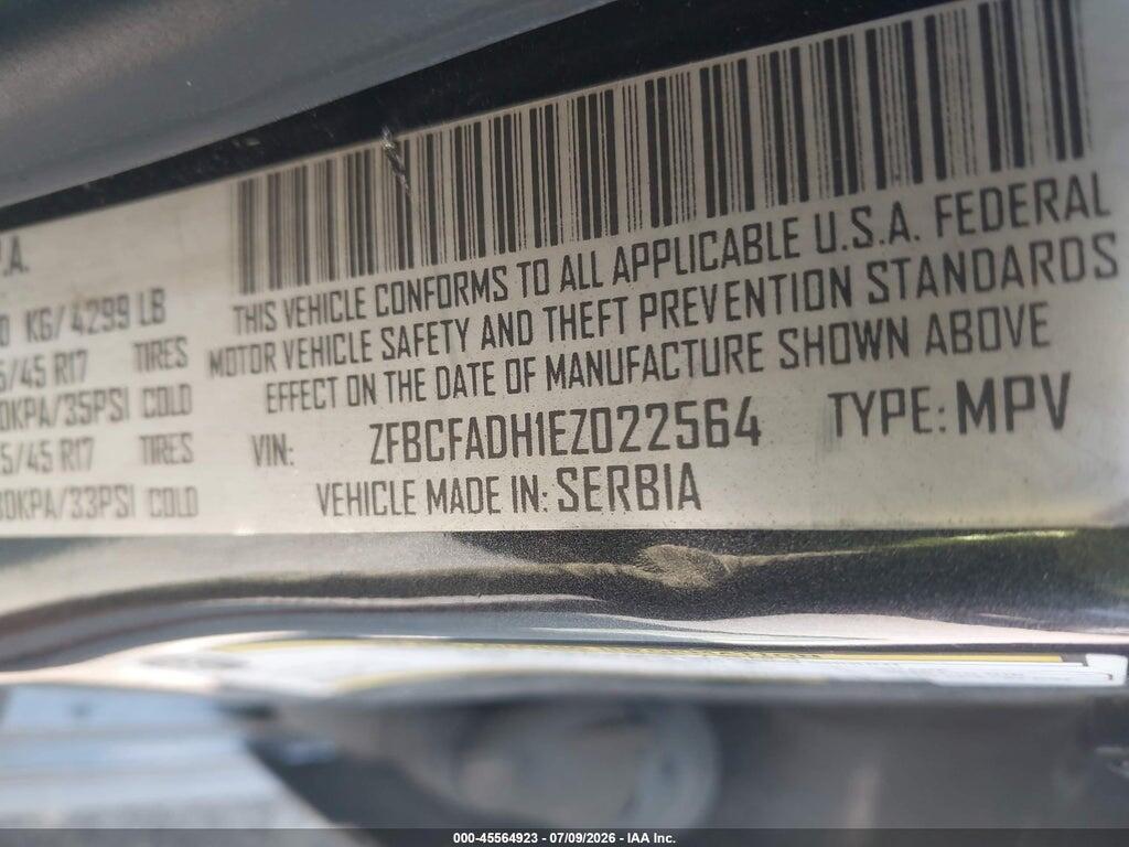 ZFBCFADH1EZ022564 2014 FIAT 500L photo no. 9