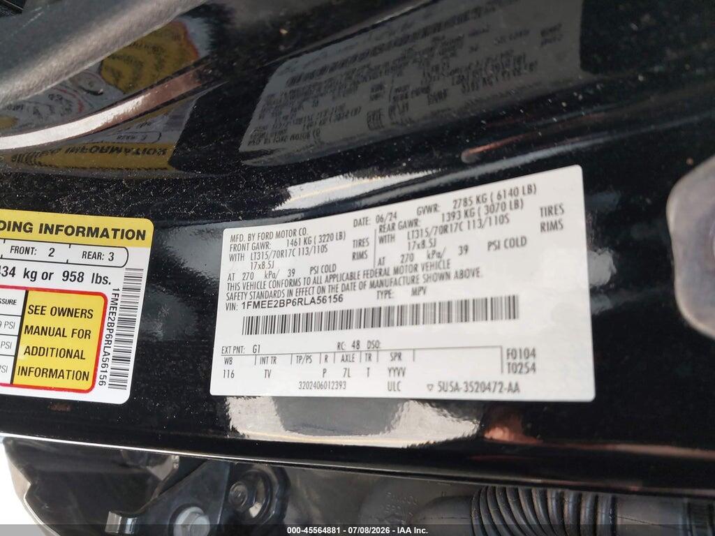 1FMEE2BP6RLA56156 2024 FORD BRONCO photo no. 9