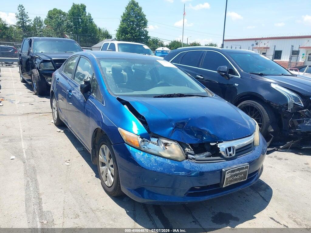 2HGFB2F55CH502281 2012 HONDA CIVIC photo no. 1