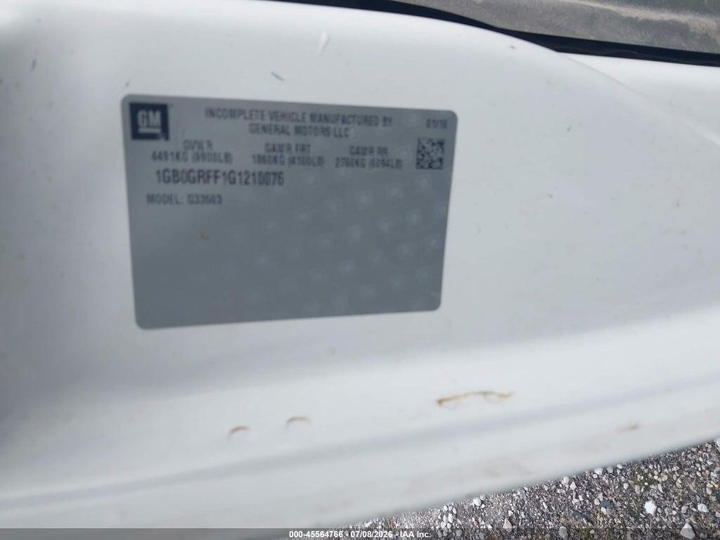1GB0GRFF1G1210076 2016 CHEVROLET EXPRESS CUTAWAY photo no. 9