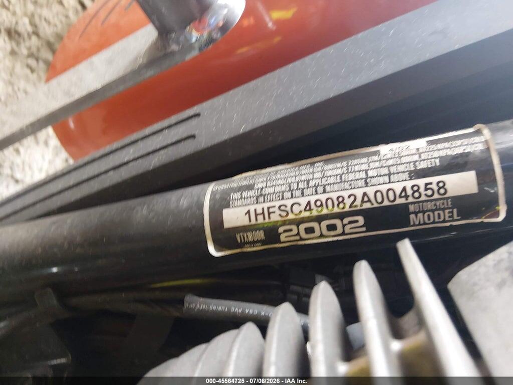 1HFSC49082A004858 2002 HONDA VTX1800 photo no. 10