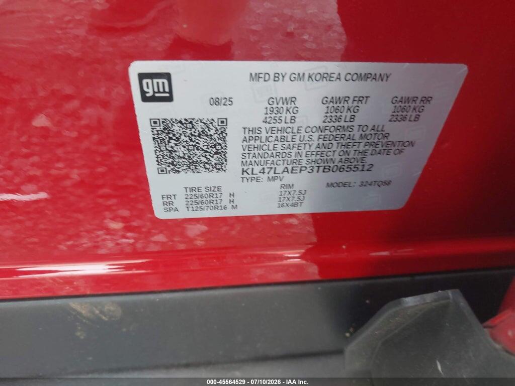 KL47LAEP3TB065512 2026 BUICK ENVISTA photo no. 9
