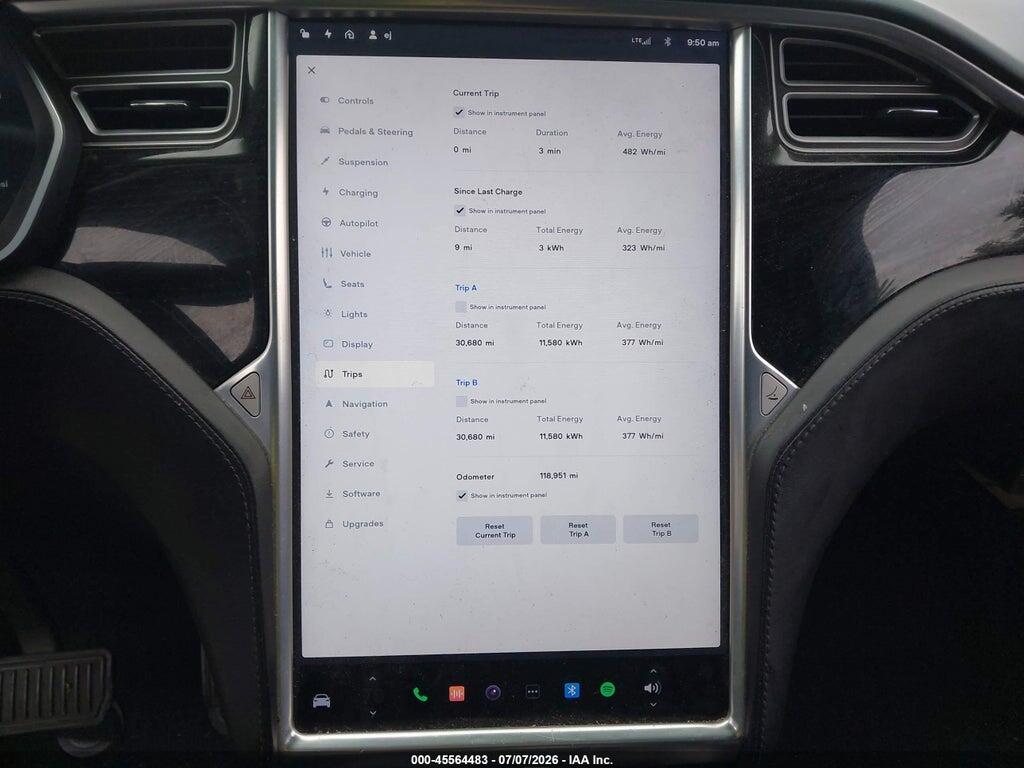 5YJXCBE2XGF016536 2016 TESLA MODEL X photo no. 7