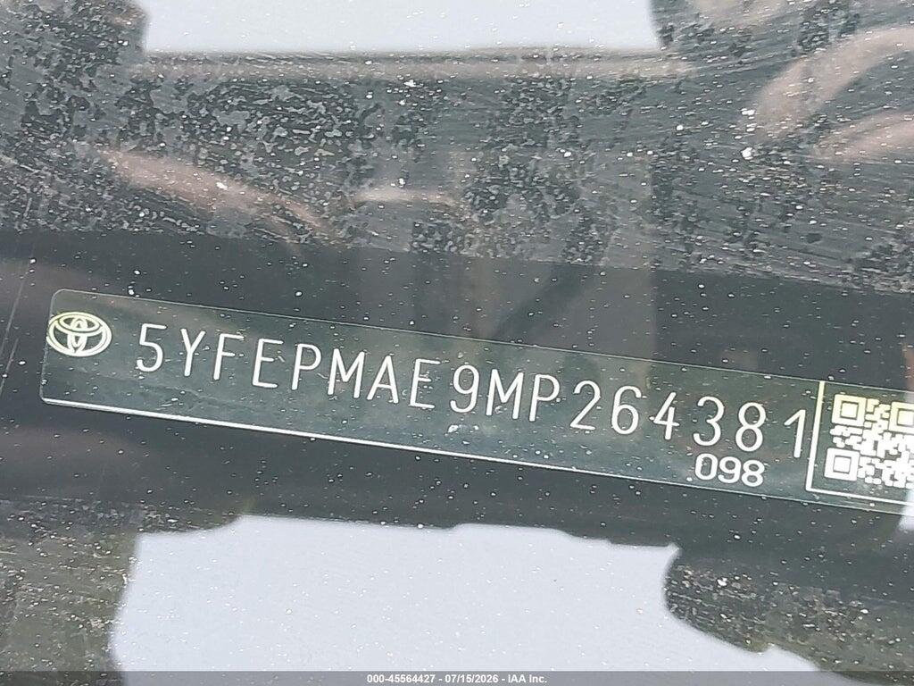 5YFEPMAE9MP264381 2021 TOYOTA COROLLA photo no. 9