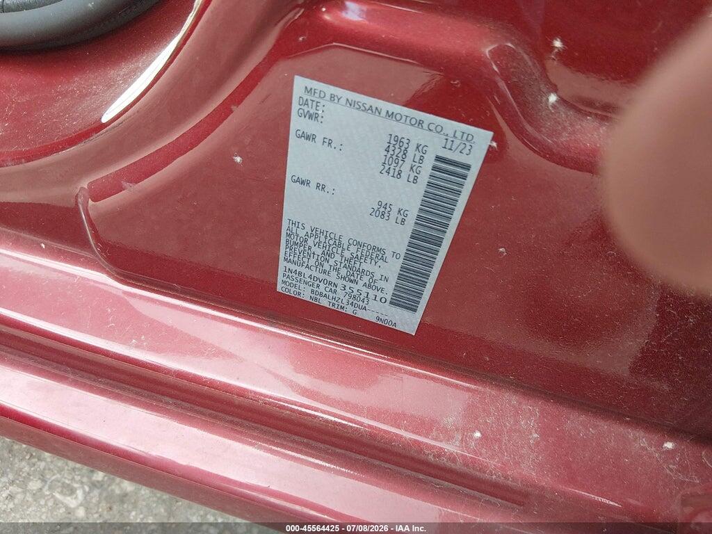 1N4BL4DV0RN355110 2024 NISSAN ALTIMA photo no. 9