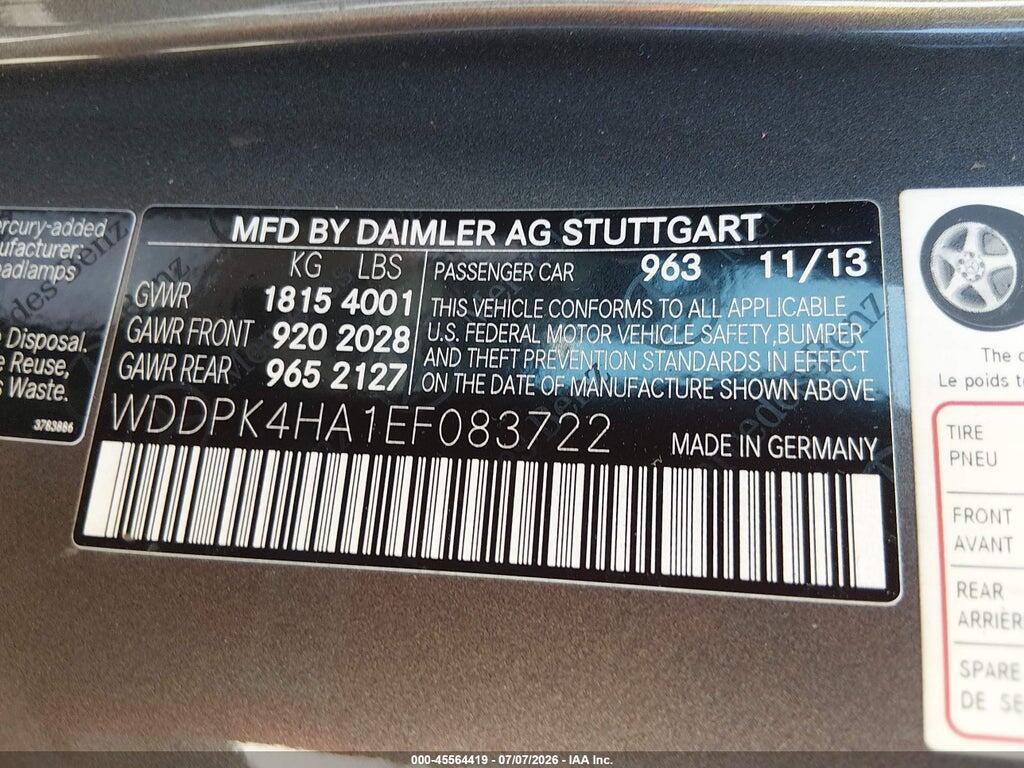 WDDPK4HA1EF083722 2014 MERCEDES-BENZ SLK 250 photo no. 9