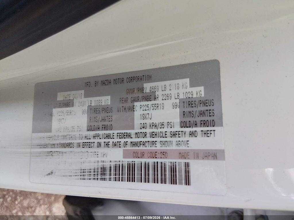 JM3KFBDM1J0391913 2018 MAZDA CX-5 photo no. 9
