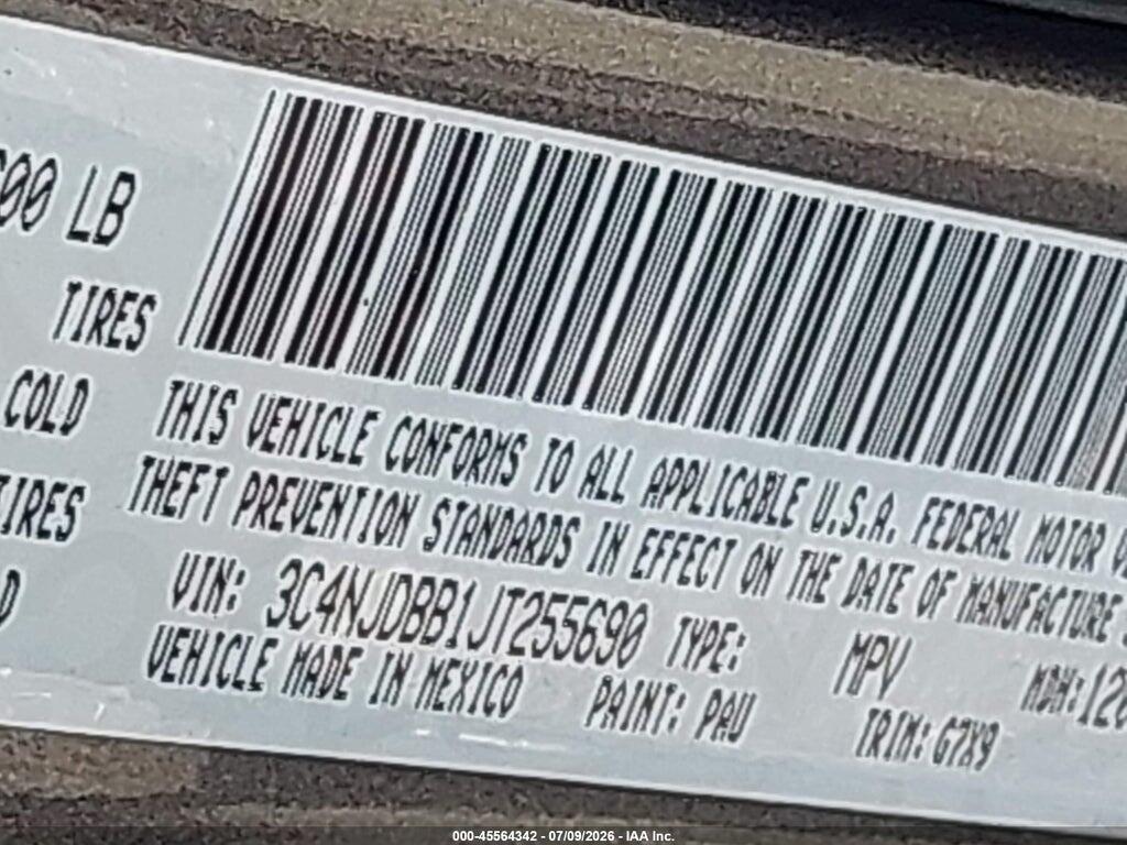 3C4NJDBB1JT255690 2018 JEEP COMPASS photo no. 9