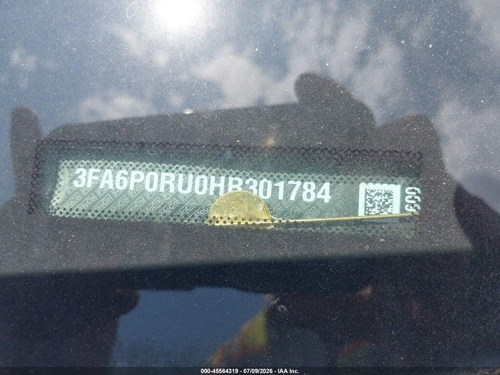 3FA6P0RU0HR301784 2017 FORD FUSION HYBRID photo no. 9