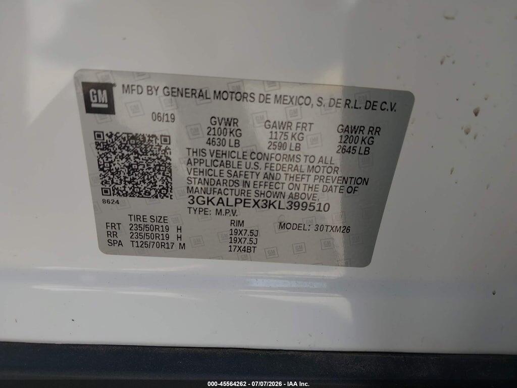 3GKALPEX3KL399510 2019 GMC TERRAIN photo no. 9