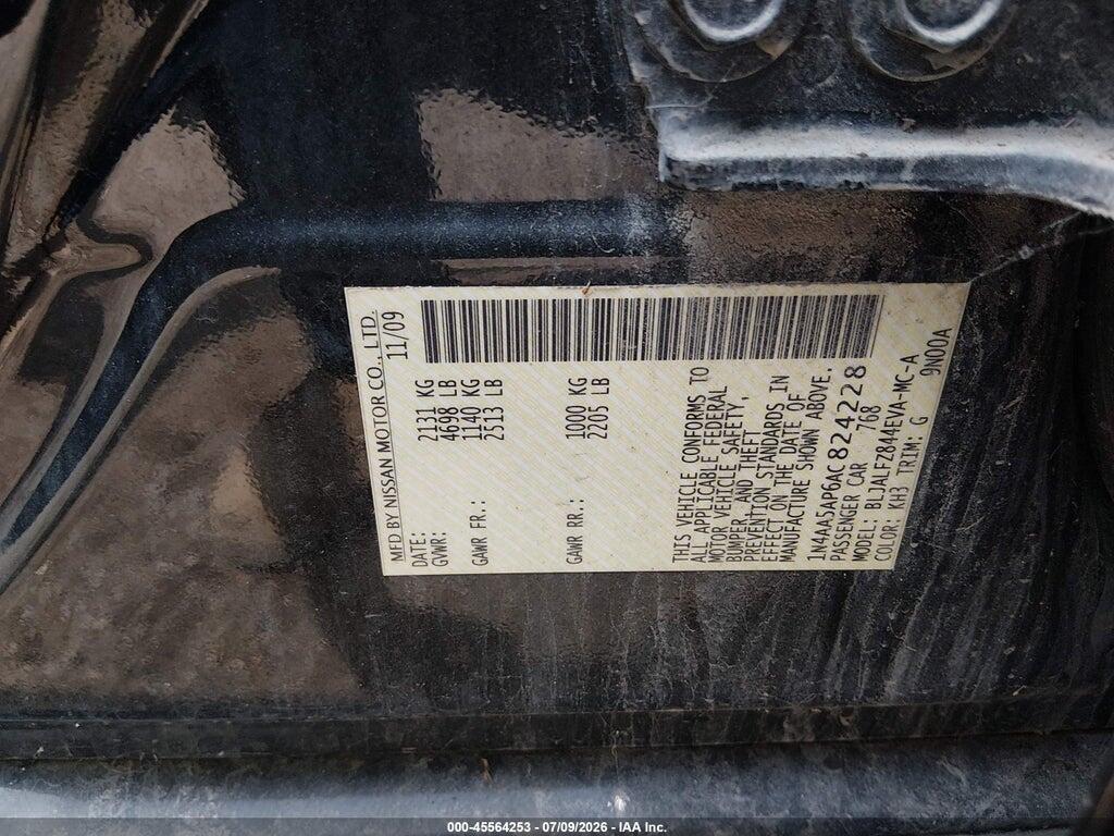1N4AA5AP6AC824228 2010 NISSAN MAXIMA photo no. 9