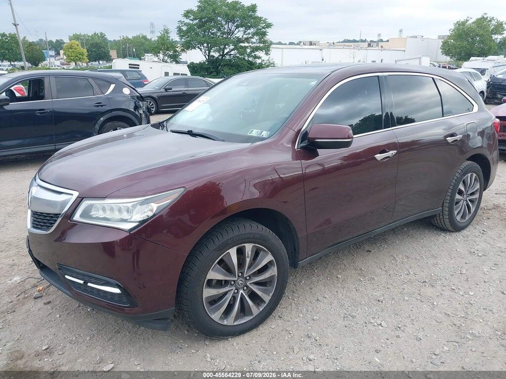 5FRYD4H48GB041735 2016 ACURA MDX photo no. 2