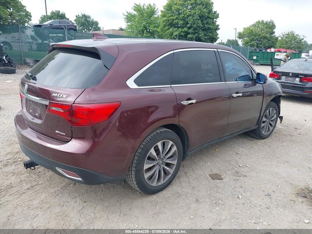 5FRYD4H48GB041735 2016 ACURA MDX photo no. 4