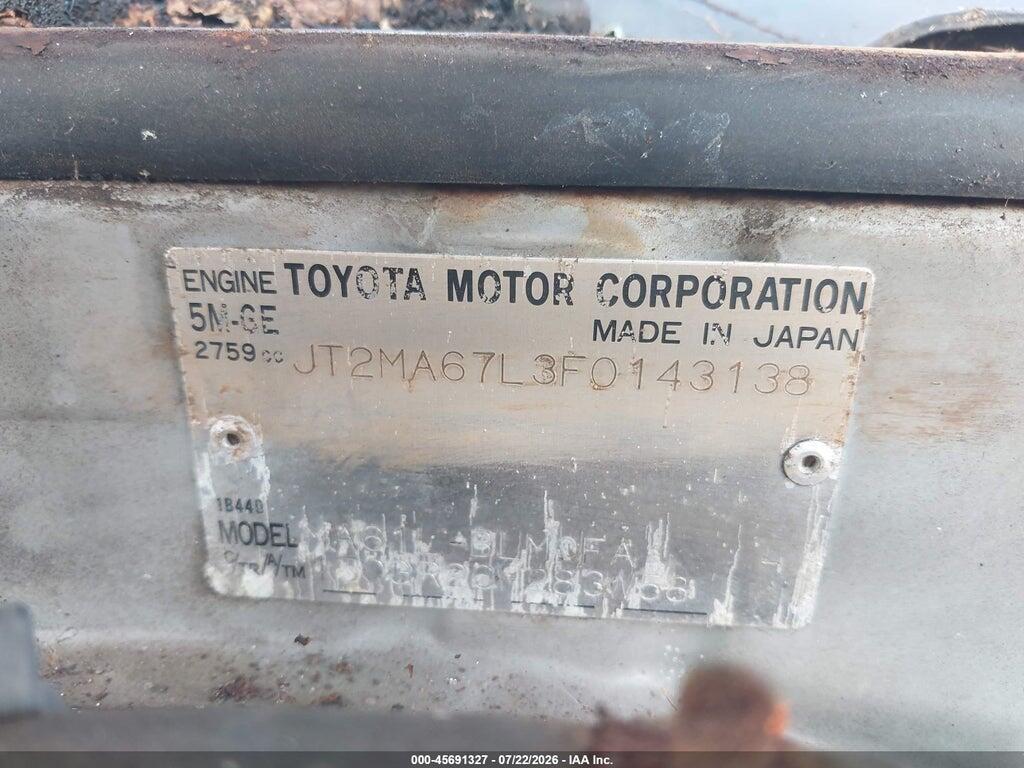 JT2MA67L3F0143138 1985 TOYOTA SUPRA photo no. 9