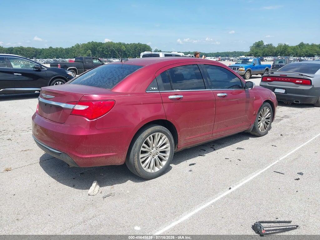1C3CCBCG8CN146084 2012 CHRYSLER 200 photo no. 4