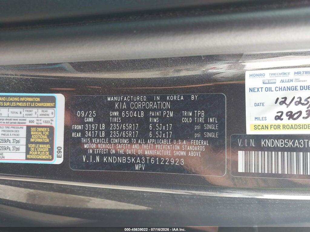 KNDNB5KA3T6122923 2026 KIA CARNIVAL MPV HYBRID photo no. 9