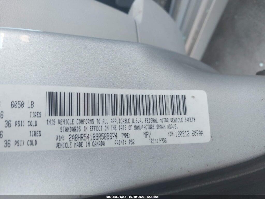 2A8HR54189R589674 2009 CHRYSLER TOWN & COUNTRY photo no. 9