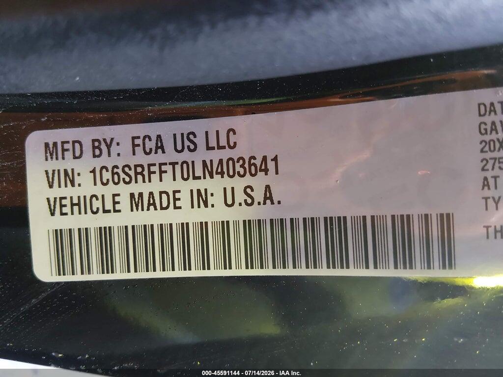 1C6SRFFT0LN403641 2020 RAM 1500 photo no. 9