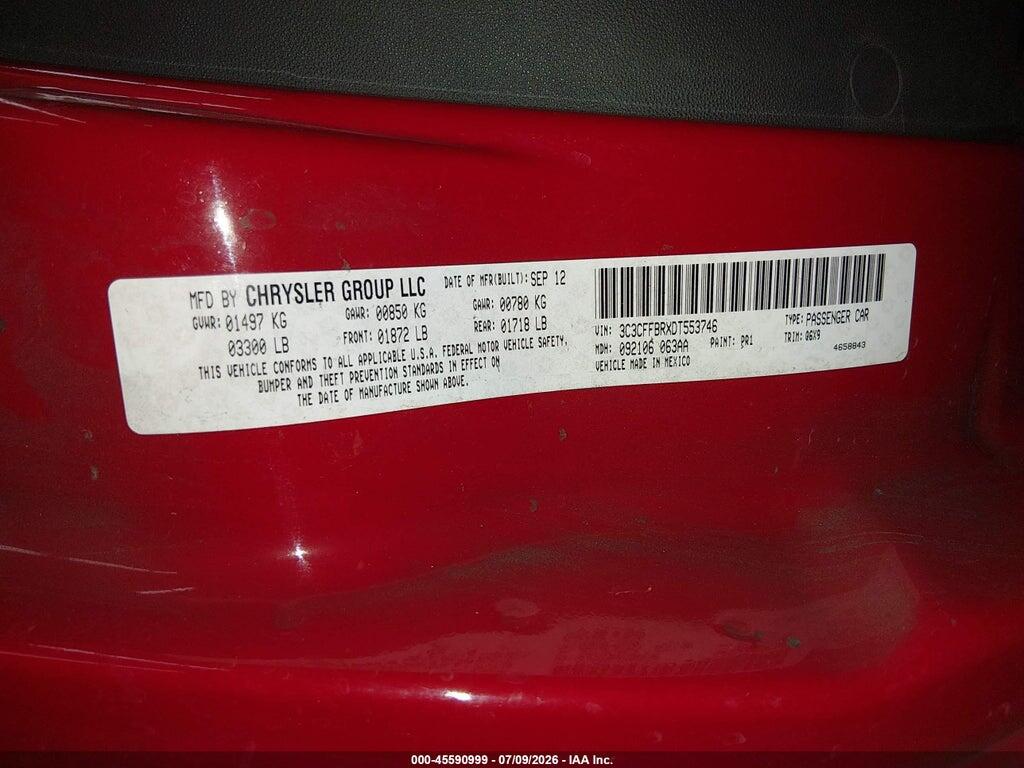 3C3CFFBRXDT553746 2013 FIAT 500 photo no. 9