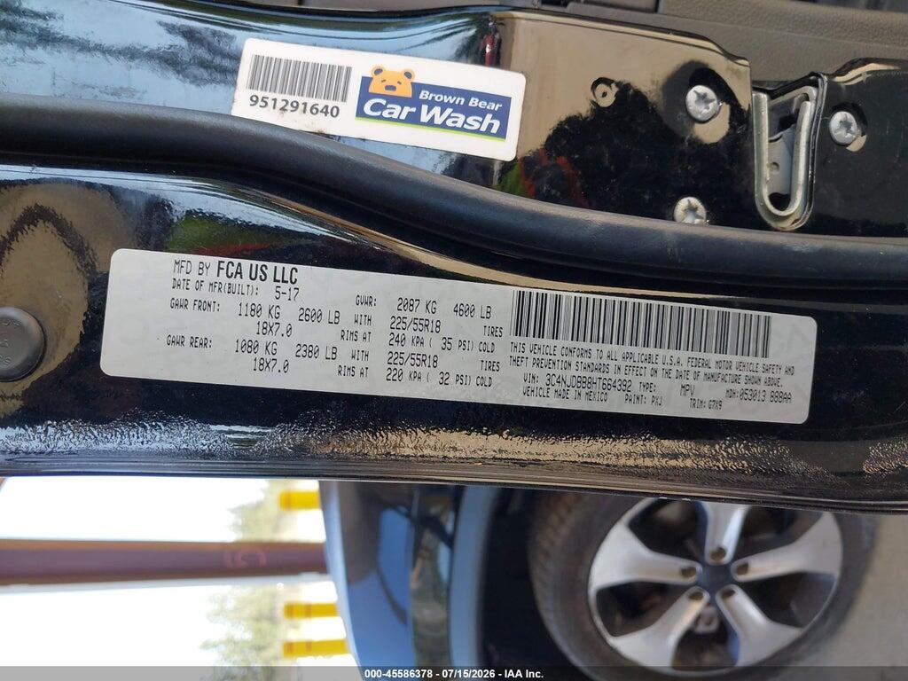 3C4NJDBB8HT664392 2017 JEEP COMPASS photo no. 9