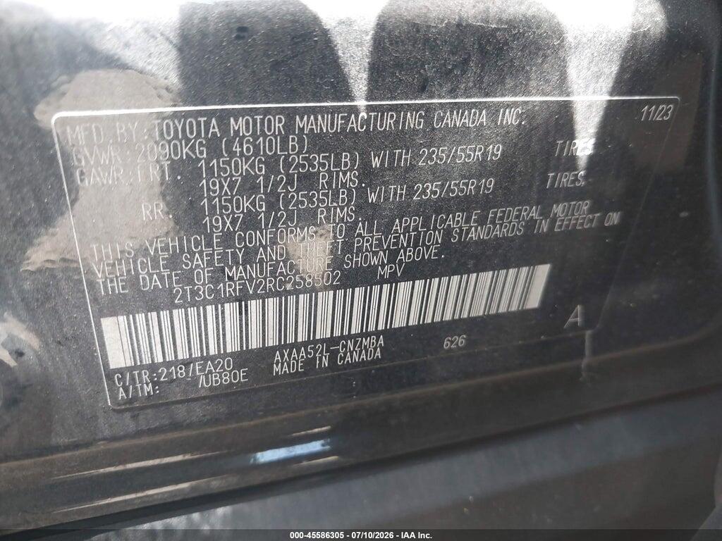 2T3C1RFV2RC258502 2024 TOYOTA RAV4 photo no. 9
