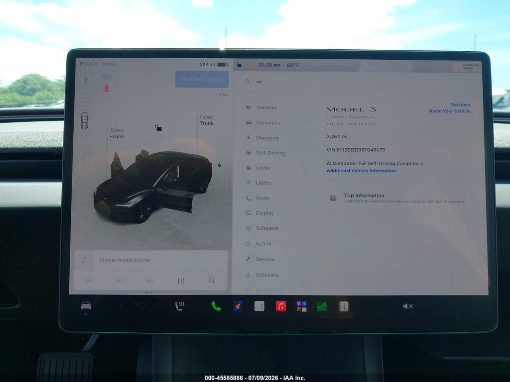 5YJ3E1EB3SF049079 2025 TESLA MODEL 3 photo no. 7