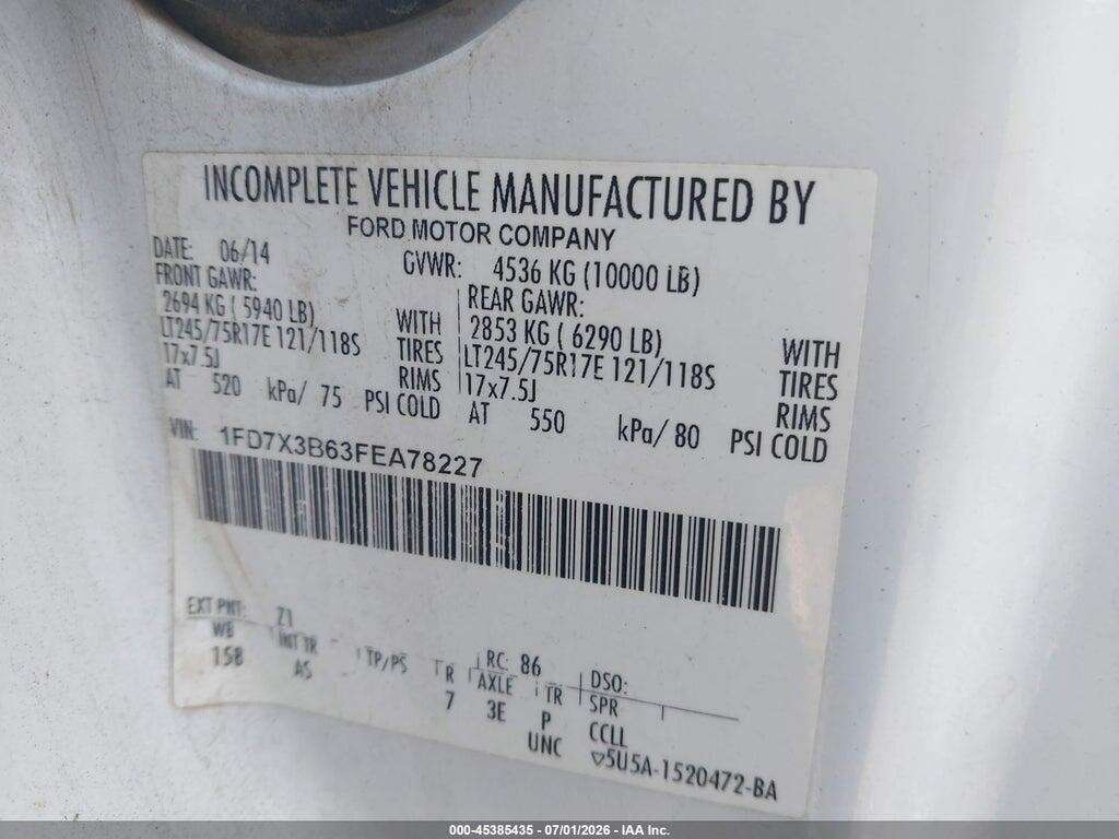 1FD7X3B63FEA78227 2015 FORD F-350 photo no. 9