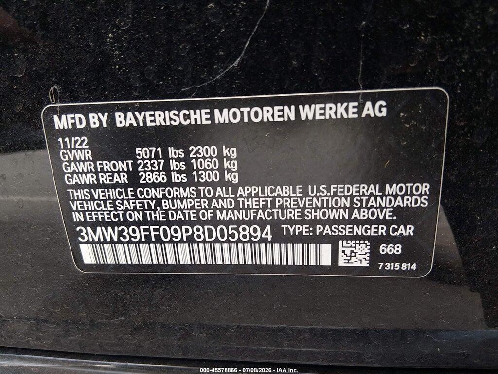3MW39FF09P8D05894 2023 BMW 330E photo no. 9