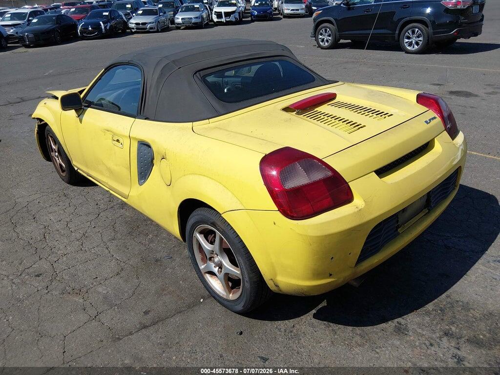 JTDFR320320042888 2002 TOYOTA MR2 SPYDER photo no. 3