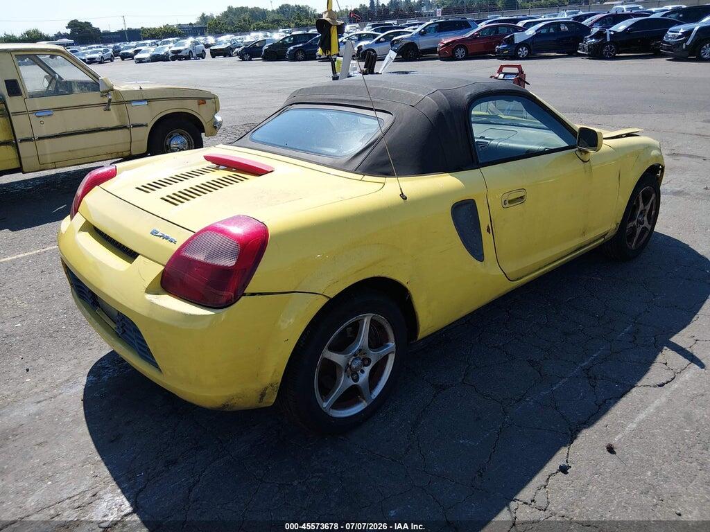 JTDFR320320042888 2002 TOYOTA MR2 SPYDER photo no. 4